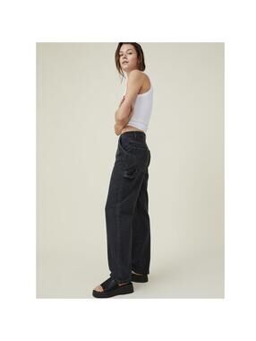 Cotton On Black Carpenter Jean - Size 6